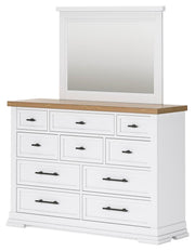 Ashbryn Queen Storage Bed, Dresser, Mirror and Nightstand