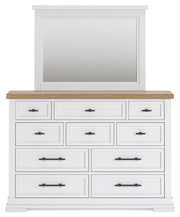 Ashbryn King Panel Storage Bed, Dresser, Mirror and Nightstand