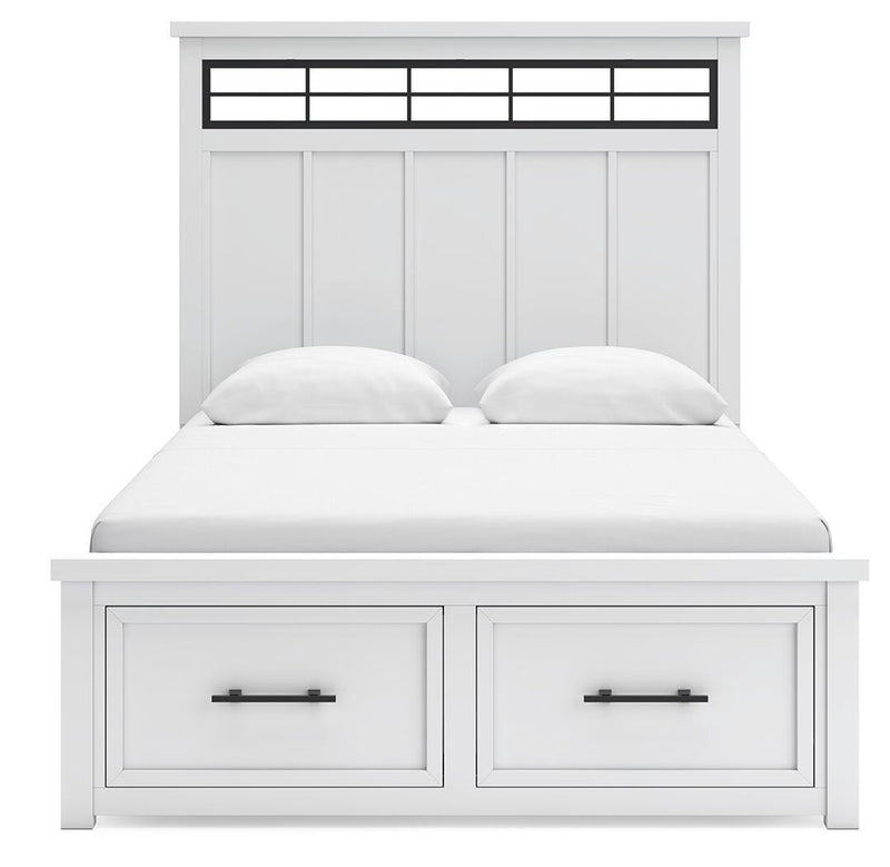 Ashbryn Queen Storage Bed, Dresser, Mirror and Nightstand