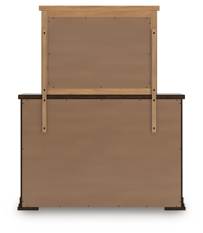 Taffenbrook Queen Panel Storage Bed, Dresser and Mirror