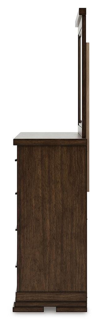 Taffenbrook Queen Panel Storage Bed, Dresser and Mirror