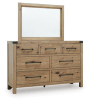 Ridgester Queen Panel Bed, Dresser and Mirror