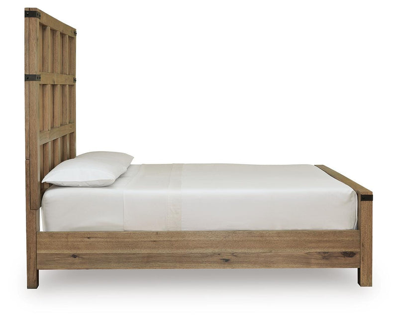 Ridgester Queen Panel Bed, Dresser and Mirror