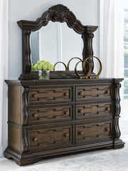 Maylee Queen Panel Bed, Dresser, Mirror, Chest and 2 Nightstands