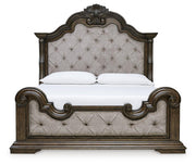 Maylee King Upholstered Panel Bed, Chest and 2 Nightstands
