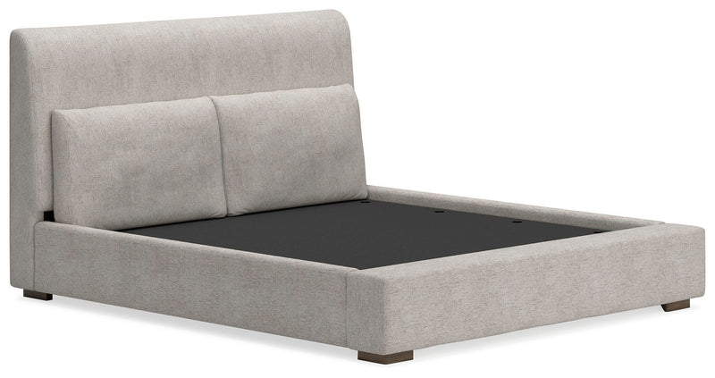 Cabalynn King Upholstered Bed and 2 Nightstands