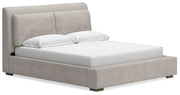 Cabalynn King Upholstered Bed and 2 Nightstands