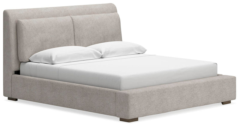 Cabalynn King Upholstered Bed and 2 Nightstands