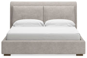 Cabalynn King Upholstered Bed and 2 Nightstands