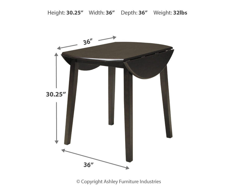 Hammis Dining Table with 2 Chairs