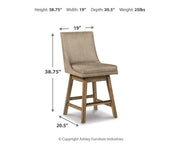 Tallenger Counter Height Bar Stool (Set of 2)