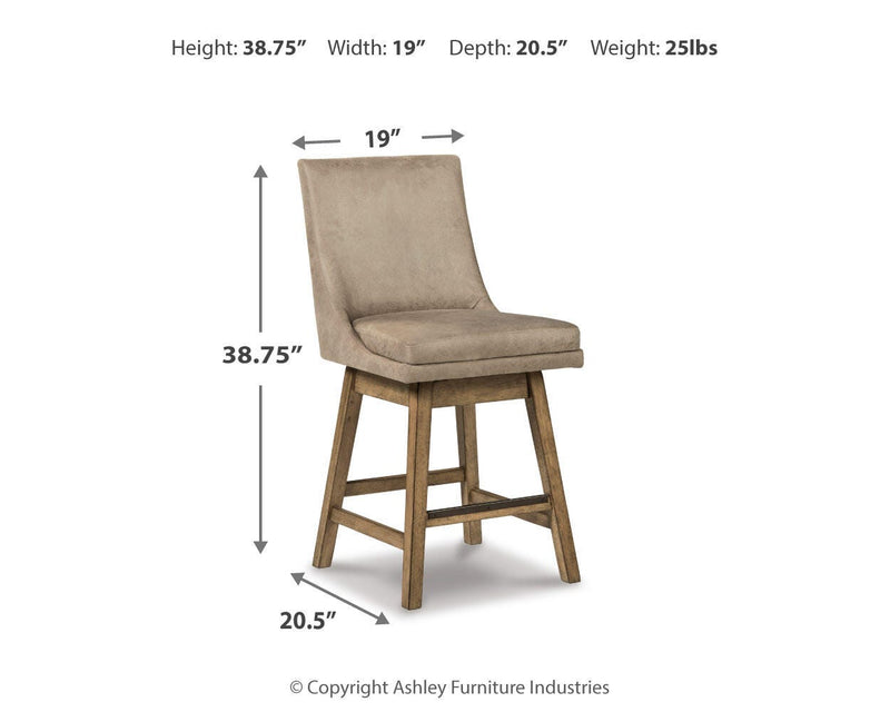 Tallenger Counter Height Bar Stool (Set of 2)