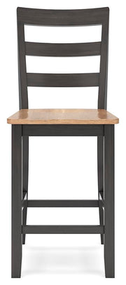 Gesthaven Counter Height Dining Table and 2 Barstools