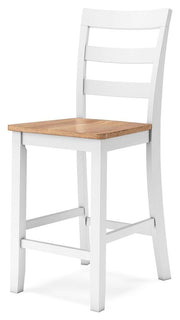 Gesthaven Counter Height Dining Table and 2 Barstools