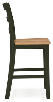 Gesthaven Counter Height Dining Table and 2 Barstools