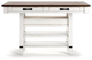 Valebeck Counter Height Dining Table and 6 Chairs
