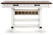 Valebeck Counter Height Dining Table and 6 Chairs