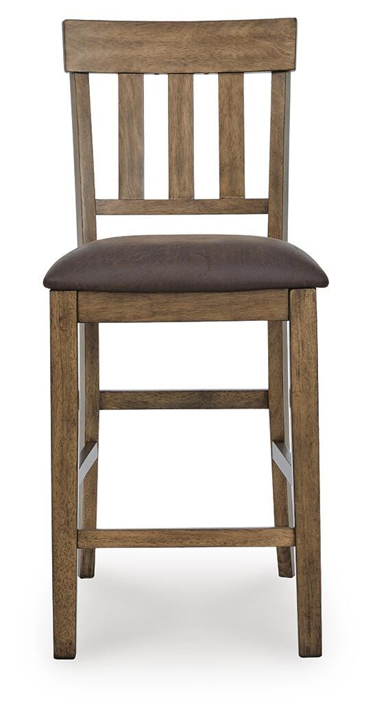 Urbinforte Counter Height Extension Dining Table and 4 Barstools