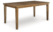 Urbinforte Counter Height Extension Dining Table, 4 Barstools and Bench