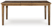 Urbinforte Counter Height Extension Dining Table, 4 Barstools and Bench