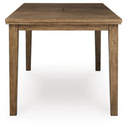 Urbinforte Counter Height Extension Dining Table, 4 Barstools and Bench