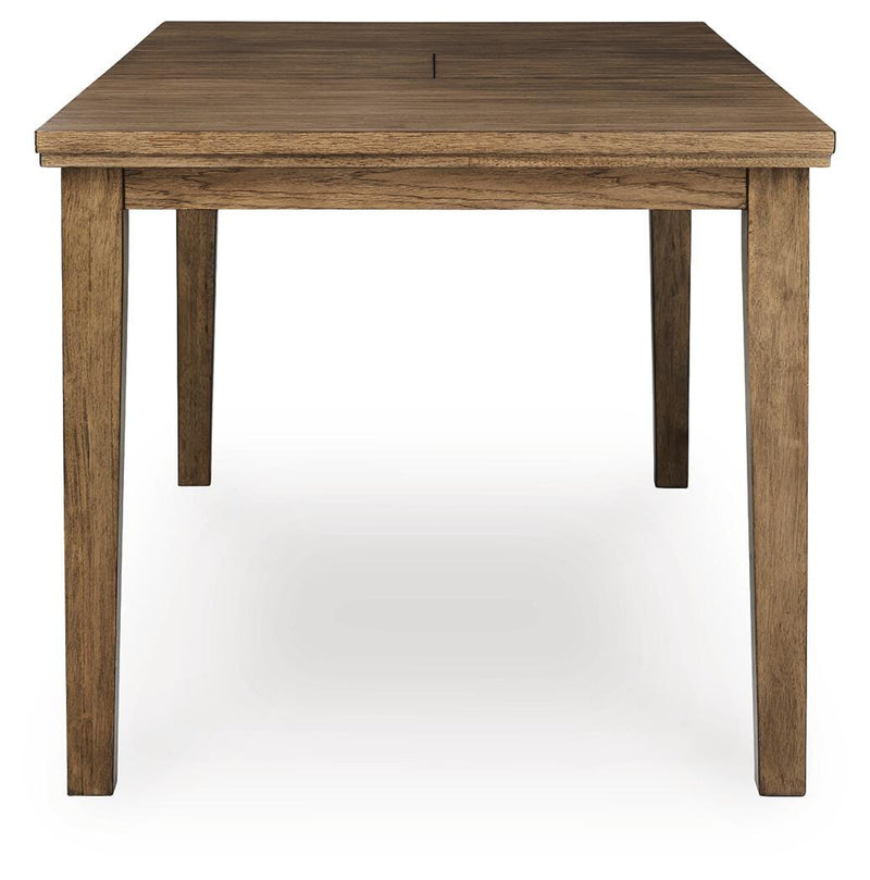 Urbinforte Counter Height Extension Dining Table and 6 Barstools