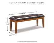 Ralene Dining Table and 2 Chairs and Bench