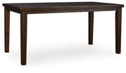 Haddigan Counter Height Dining Table and 4 Barstools