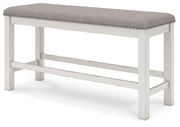 Robbinsdale Counter Height Dining Table, 2 Barstools, Bench and Server