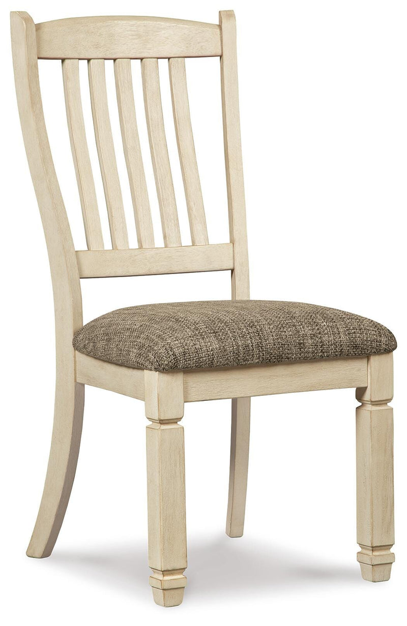 Bolanburg Dining Table, 4 Chairs, Bench, Server and Display Cabinet