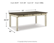 Bolanburg Dining Table with 4 Chairs