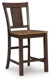 Rylandeen Counter Height Extension Dining Table 4 Barstools and Bench