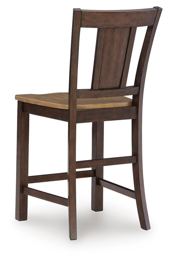 Rylandeen Counter Height Extension Dining Table and 4 Barstools