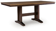 Rylandeen Counter Height Extension Dining Table 4 Barstools and Bench
