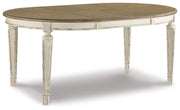 Realyn Dining Table and 4 Chairs