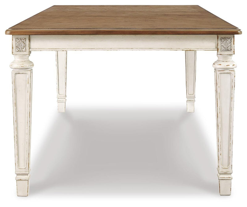 Realyn Extension Dining Table and 4 Chairs