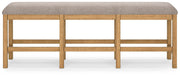 Havonplane Counter Height Dining Table, 6 Barstools and Bench