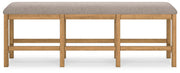 Havonplane Counter Height Dining Table, 6 Barstools and Bench