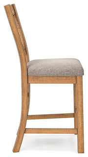 Havonplane Counter Height Extension Dining Table 4 Barstools and Bench