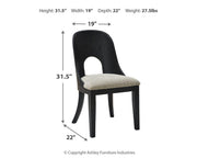 Rowanbeck Dining Table and 6 Chairs