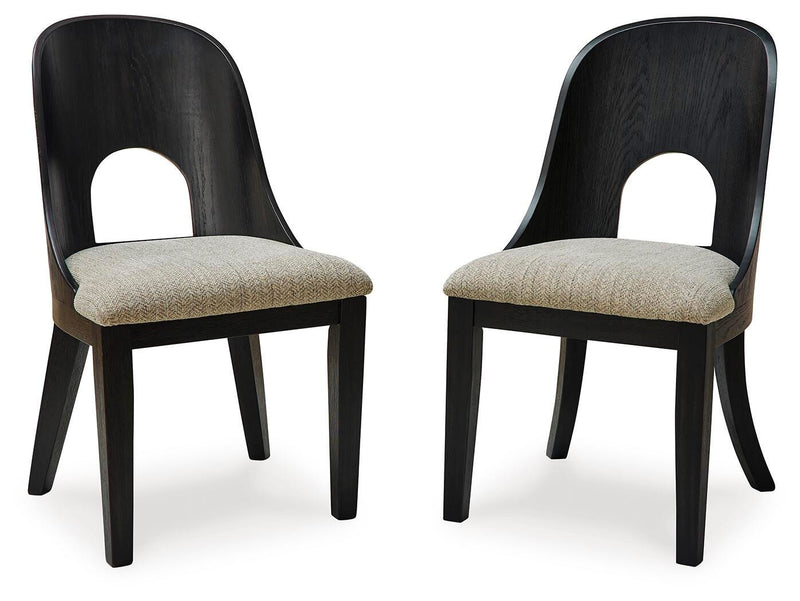 Rowanbeck Dining Table, 2 Arm Chairs and 4 Side Chairs