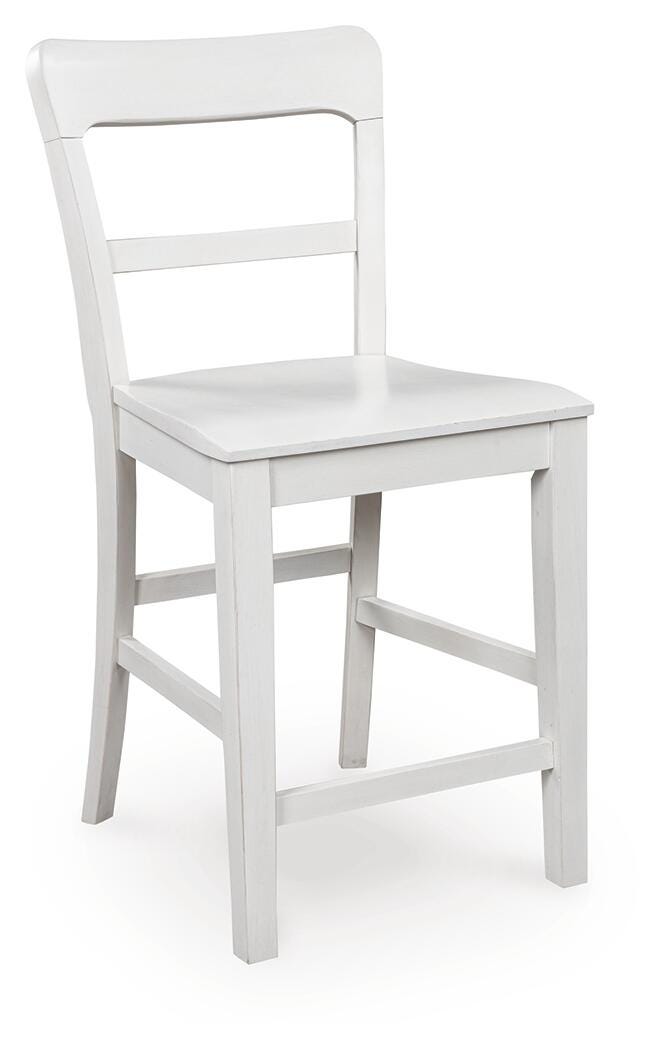 Greddinton Counter Height Dining Table and 4 Barstools