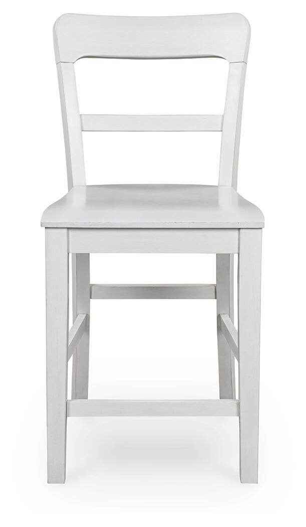 Greddinton Counter Height Dining Table and 4 Barstools