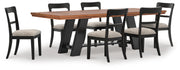 Greddinton Extension Dining Table and 6 Chairs