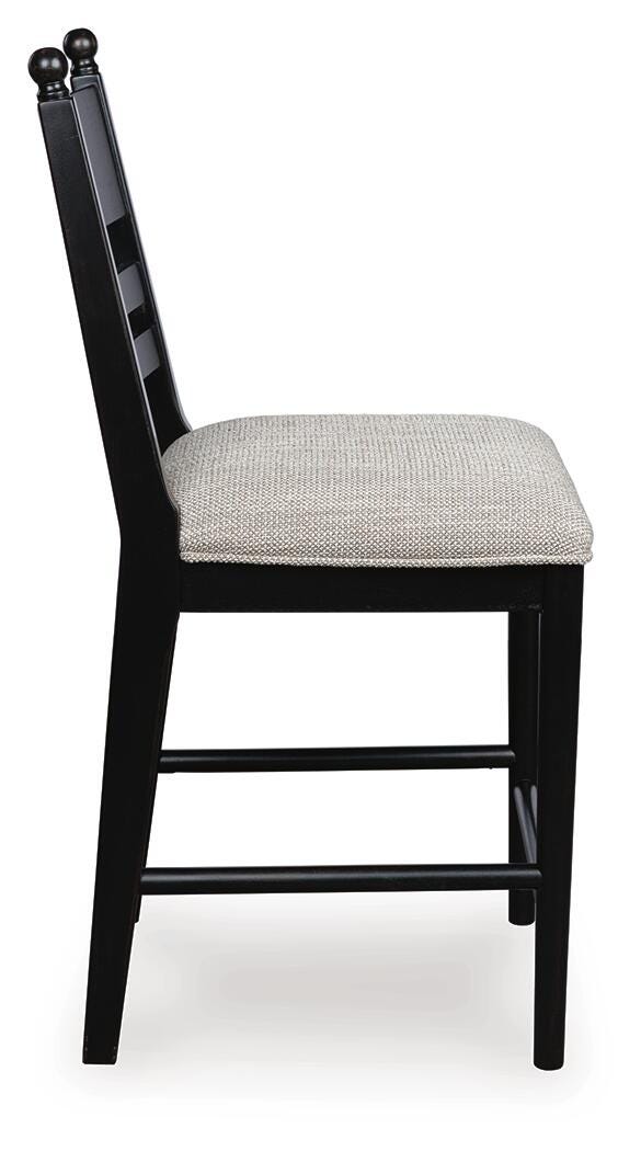 Greddinton Counter Height Dining Table and 4 Barstools