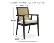 Galliden Dining Table and 4 Chairs