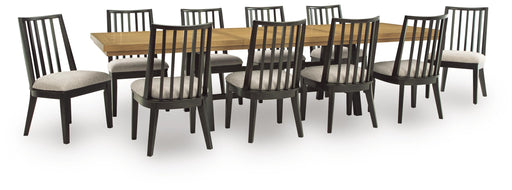 Galliden Extension Dining Table and 10 Chairs