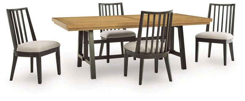 Galliden Extension Dining Table and 4 Chairs