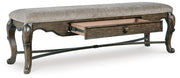 Maylee Extension Dining Table, 4 Chairs and Bench