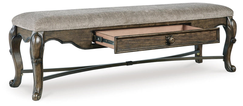 Maylee Dining Table, 2 Chairs and Bench